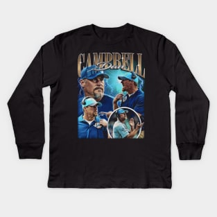 Coach Dan Campbell Kids Long Sleeve T-Shirt